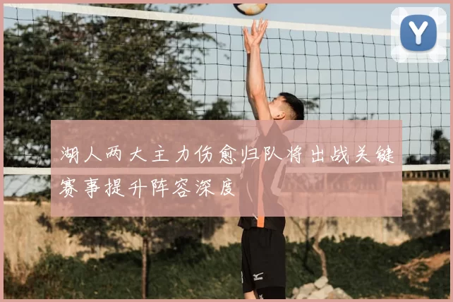 湖人两大主力伤愈归队将出战关键赛事提升阵容深度